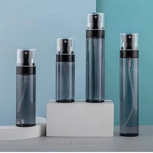 Pet Nhựa Mỹ Phẩm Bao Bì 60Ml 80Ml 100Ml 120Ml Mực Cơ Thể Sương Mù Chai Màu Đen Mờ Chai Nước Hoa Với Sương Phun - Product Image 2