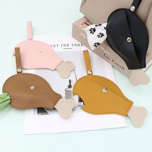 Dispensador de Bolsas para Excrementos de Perro de Cuero PU Personalizado RTS Creative, Soporte para Bolsas de Caca de Pollo para Paseos al Aire Libre - Product Image 1