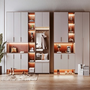 Mueble Zapatero de Madera Maciza de Tamaño Personalizado, Moderno, Fácil de Montar, Ecológico, de Alta Calidad y Elegante para Sala de Estar, Hogar u Hotel - Product Image 1