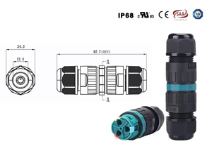 Passe-câbles étanches en plastique de haute qualité IP68 PG7 3.0-6.5mm à PG21, connecteur étanche - Product Image 2