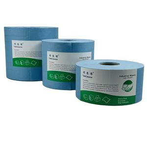Rollo de poliéster de celulosa no tejida súper absorbente azul seco Toallitas de limpieza industrial Paños de microfibra Spunbond - Product Image 1