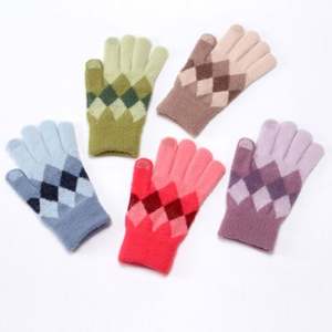 Guantes de Felpa Hebei para Mujer, Cálidos para Invierno, con Bordado Grueso, para Montar al Aire Libre, con Pantalla Táctil, Tejidos - Product Image 6