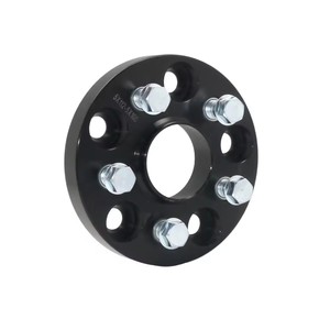 Adaptateurs et entretoises de roue Wheelsky <span class=keywords><strong>5x112</strong></span> à <span class=keywords><strong>5x100</strong></span> en aluminium forgé noir mat, adaptateurs de roue centrés sur les goujons - Product Image 2