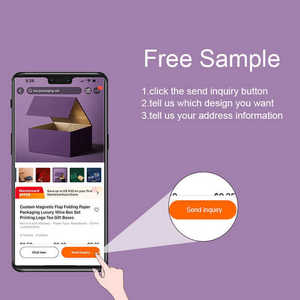 <b>Valentine</b> Luxury Gift <b>Box</b> with Ribbon Handle Closure Polish Oil Packaging Cardboard Folding Magnetic Gift Bags - Product Image 2