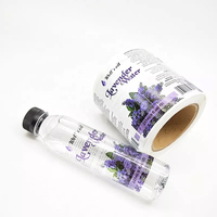 Étiquettes autocollantes personnalisées en vinyle transparent pour bouteilles de jus et de boissons