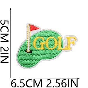 Embroidered Golf Patches Iron on Sports Appliques Golf Ball Club Cart <strong>Green</strong> Grass Badges for Polo Shirts Bags Hats DIY Decor - Product Image 4