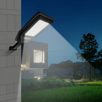 Lampe solaire LED intégrée pour extérieur, étanche IP65, 100W, avec télécommande