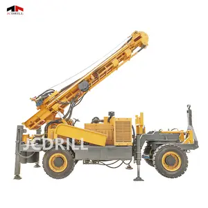 400m depth trailer mounted air compressor water well drilling rig machine price