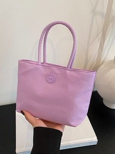 Bolso de Mano Monocromático de Gran Capacidad, Estilo Coreano, Simple y Casual, Nueva Moda de Verano 2026 - Product Image 3