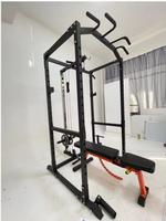 TOPTONS Multifonctionnel Simple Power Rack Acier et Fer Fitness Exerciseur pour Squats et autres entraînements