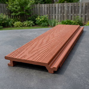 Low Maintenance WPC <b>Fence</b> Panels 6 Feet Height Heat Treated & Embossed Surface for Outdoor <b>Fences</b> and Decoration - Product Image 1