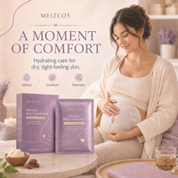 Masque de confort pour le ventre de maternité MEIZCOS en Tencel, 50 ml, au beurre de karité, jojoba, centella et réglisse, soin hydratant doux pour la grossesse
