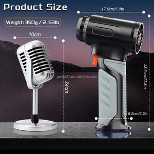 Souffleur d'air portable rechargeable Jarvis, Soplador De Aire Portatil, Tornado Violent Air Duster, outil de nettoyage pour cheveux et voiture - Product Image 4