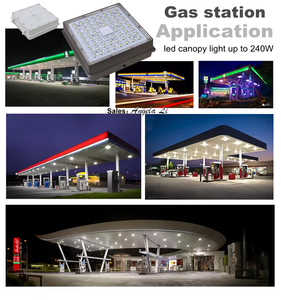 ETL SAA CE lumière d'auvent LED intégrée 80W 100w 150w 140LM/W 190LM/W lampe LED d'auvent de <span class=keywords><strong>station</strong></span>-service à très haute luminosité Shenzhen - Product Image 4