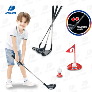 Ensemble de clubs de golf réglables pour enfants 5 clubs rétractables en acier inoxydable avec 2 balles d'entraînement Ensemble d'entraînement de voyage portable - Product Image 1