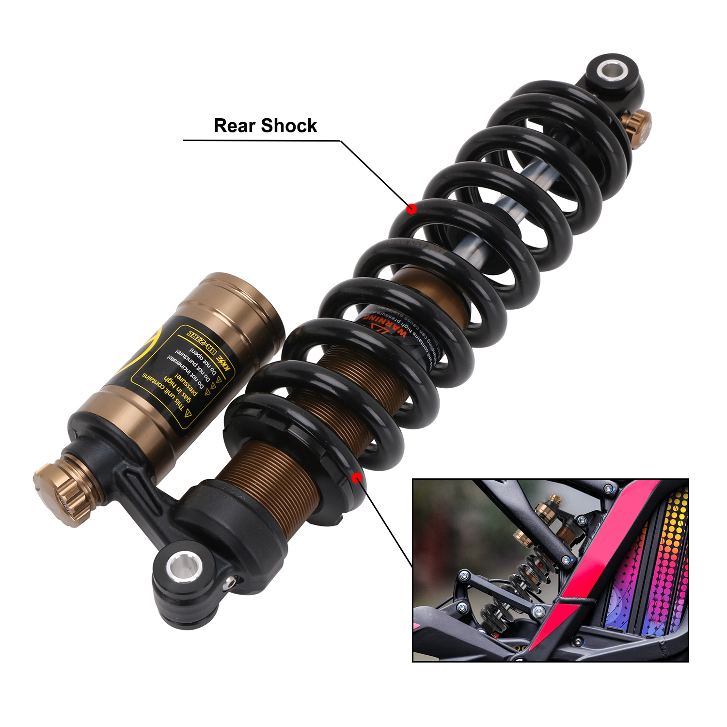 Электрический мотор JFG, задний амортизатор, электрический велосипед для SURRON