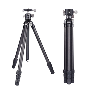 Aoka ky224cl + bh25r Du Lịch Sợi Carbon Máy Ảnh Chân máy mới Trọng lượng nhẹ thiết kế nhỏ gọn với cột trung tâm vật liệu hợp kim nhôm - Product Image 2