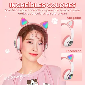 Cuffie Bluetooth con LED Luminoso a Forma di Gatto - Product Image 5
