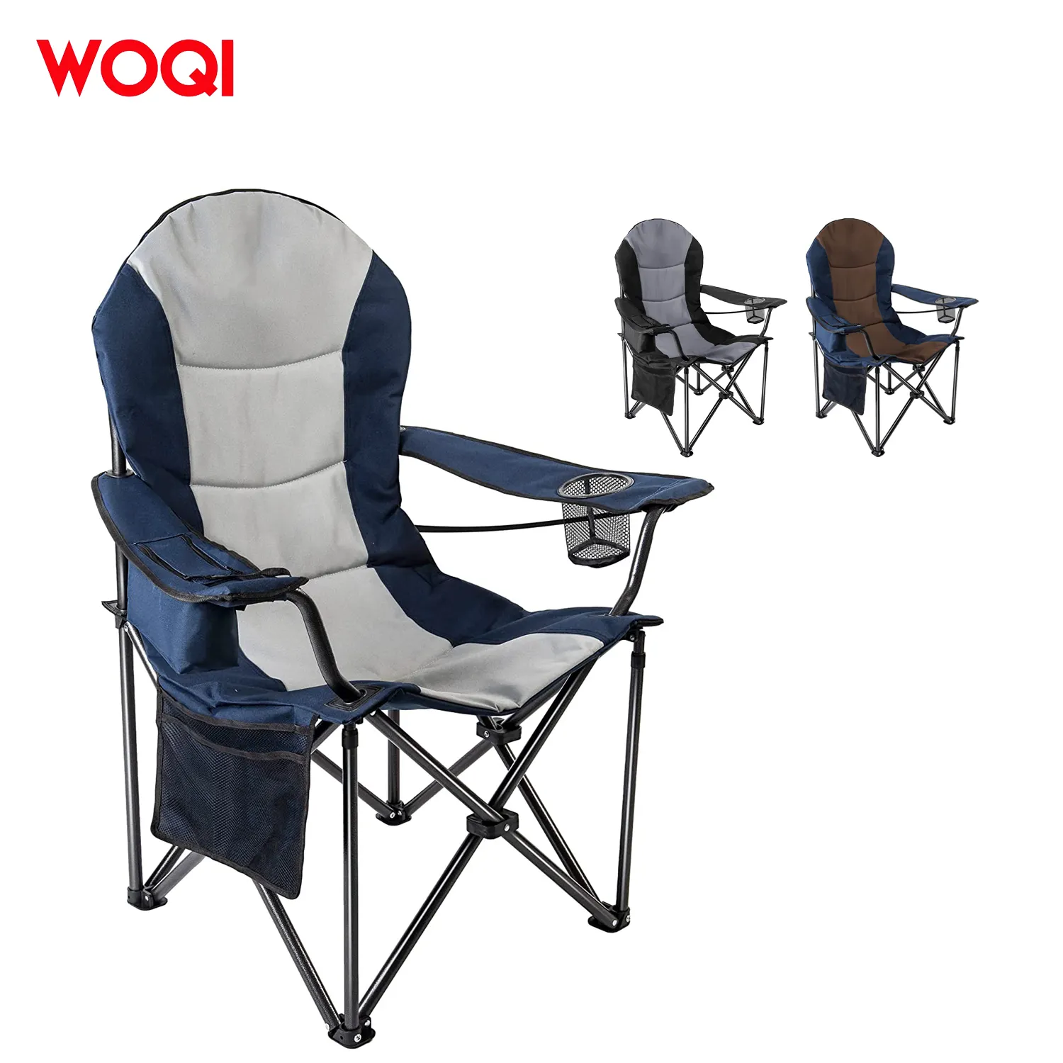 Woqi assento portátil para piquenique, cadeira dobrável com apoio para braço