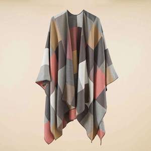 Vente en gros de châles en laine 150*130cm pour femmes, longs ponchos, écharpes d'hiver, étoles, pashminas - Product Image 2