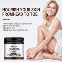 Produits de soin de la peau à base de graisse de bœuf nourrie à l'herbe et de miel, crème hydratante pour le visage et le corps avec acide hyaluronique et beurre de karité