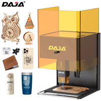 Graveur laser à diode entièrement fermé DAJA DJ6 Pro 10W, mini-machine de marquage portable pour verre, gobelet, flacon de parfum, artisanat DIY