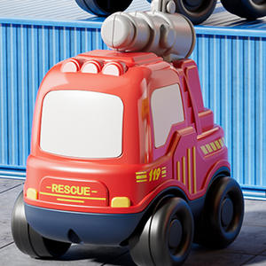 Produit transfrontalier populaire : Voiture <span class=keywords><strong>de</strong></span> <span class=keywords><strong>pompier</strong></span> <span class=keywords><strong>de</strong></span> <span class=keywords><strong>dessin</strong></span> <span class=keywords><strong>animé</strong></span> à inertie avec fonction <span class=keywords><strong>de</strong></span> recul, jouet éducatif pour garçons, vente en gros - Product Image 6