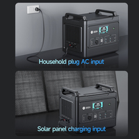 Chargeur sans fil 15W 2000W Batterie externe mobile portable Générateur de centrale électrique Panneau solaire de stockage d'énergie d'urgence pour l'extérieur