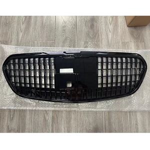 Rejilla de parachoques para coche, accesorio para Benz W223 S class, compatible con modelos 2020, 2021, <span class=keywords><strong>2022</strong></span>, actualizado, color negro brillante - Product Image 2