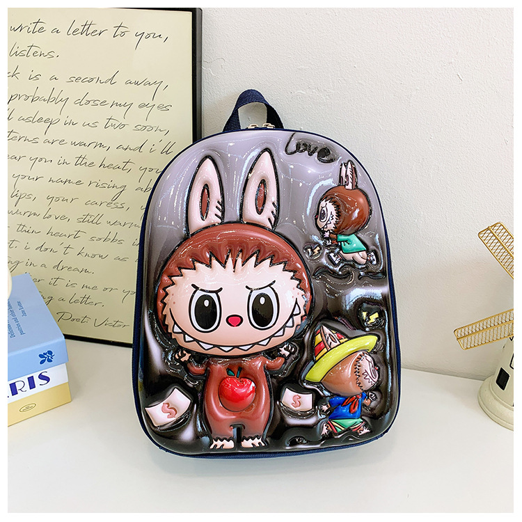 Junhui Wholesale Labubu Kids Backpack Shoulder Bag Monsters
