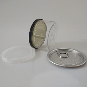 Contenedor de almacenamiento de viaje portátil 30ml 50ml 100mL Frascos de plástico transparente con tapa blanca para loción de cera cosmética - Product Image 4