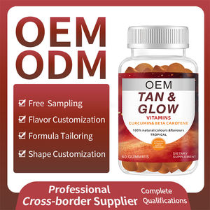 Gommes bêta-carotène lutéine pour un bronzage sans soleil Vitamine <span class=keywords><strong>A</strong></span>/C/D Suppléments de beauté sans danger pour toutes les femmes enceintes US - Product Image 5