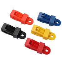Clip de fixation en plastique pour bâche, type crocodile, multi-usage, avec serrage robuste pour le camping