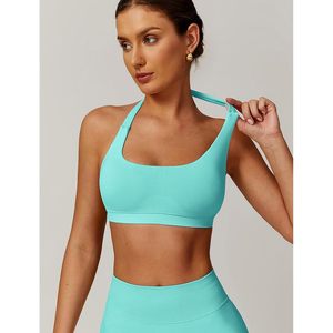 Women Seamless Halter Sports Bra <b>Padded</b> Removable Cups Yoga Workout Gym <b>Running</b> Crop Top - Product Image 2