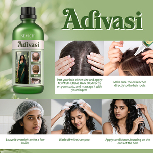 Sevich Adivasi印度发油原始草本修复护理防脱发超强发油 - Product Image 6