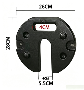 15 kg <b>Cast</b> <b>Iron</b> Wind-Resistant Tent <b>Weight</b> Plate - Product Image 4