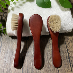 Gran oferta, depurador facial de madera con cerdas naturales, logotipo personalizado, cepillo de limpieza Facial ecológico Manual para adultos - Product Image 1