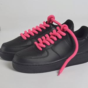 High Quality 8mm Width 60-160cm Round Oval Shoe <b>Laces</b> 11 Colors Half Rope Sneakers Shoelaces Customizable and Cheap - Product Image 1