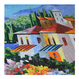 ZF mejor calidad personalizado mosaico pintura al óleo azulejo de la pared <span class=keywords><strong>precio</strong></span> por <span class=keywords><strong>metro</strong></span> cuadrado 3D pared arte decoración mosaico arte murales para la venta - Product Image 6