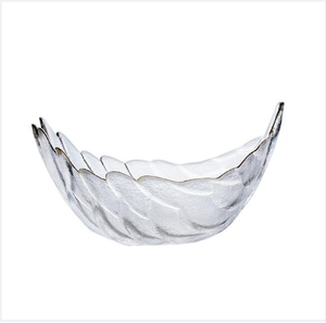 Tazón <span class=keywords><strong>de</strong></span> fruta <span class=keywords><strong>de</strong></span> vidrio con forma <span class=keywords><strong>de</strong></span> hoja creativa europea para el hogar, sala <span class=keywords><strong>de</strong></span> estar, plato <span class=keywords><strong>de</strong></span> <span class=keywords><strong>dulces</strong></span> <span class=keywords><strong>de</strong></span> lujo - Product Image 2