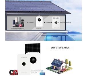 Sistema de Almacenamiento de Energía Solar Híbrido de 5.5KW, Kit Completo con Controlador MPPT, Batería de Iones de Litio, Montaje BIPV para Uso en Interiores y Exteriores - Product Image 5