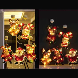 Christmas Light Led Suction Cup Window Hanging Lights Holiday Led Decoration Christmas Lights