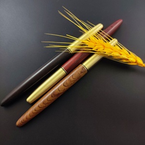 Penna Stilografica in Legno Naturale Fatta a Mano, Penna di Lusso in Ebano Vintage e Palissandro per Calligrafia - Product Image 5