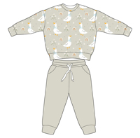 Sweat-shirt à manches longues pour filles et enfants, imprimé personnalisé de haute qualité, ensembles de 2 pièces, pantalon à revers pour bébés et enfants, tenues confortables