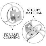 2 fourchettes à viande en acier inoxydable robustes, brochettes pour rôtissoire, accessoires de grillade pour friteuse à air, poulet, <span class=keywords><strong>dinde</strong></span>, poisson - Product Image 4