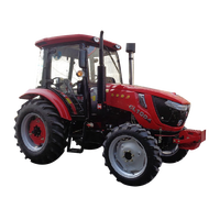 Traktor Roda YTO 50-100HP 2-3 Ton dengan Loader Depan, Mini Traktor Bermesin EPA 4WD Produktivitas Tinggi untuk Penggunaan Pertanian