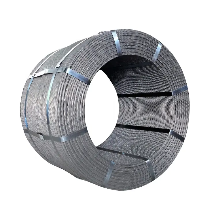 Post tensioning Galvanized Steel Strand Grade 270 Used In A Variety Of Lifting Hoisting And Traction Equipment Wire Rope