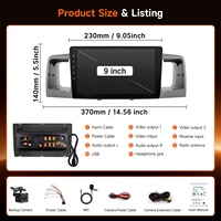 Radio para Auto con Pantalla Táctil de 9 Pulgadas, Reproductor Multimedia 2 Din, Estéreo, Cámara, Sistema Linux, Precio de Fábrica, para Toyota Corolla Modelo 2003-2008