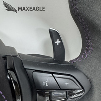 Accessoires de voiture, pièces détachées, volant en cuir intégral à rayures violettes pour BMW F20 F22 F23 F30 F33 F34 X1 F48 X5 F15 X3 F25