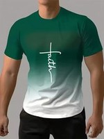 T-shirt personnalisé imprimé d'été pour hommes imprimé D à manches courtes Street Hip Hop haut surdimensionné fabriqué à partir de tissu tricoté vêtements pour hommes